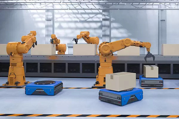 robots doing their thing