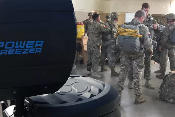 power breezer in military facility