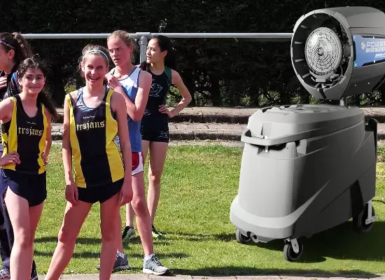 power breezer in athletics