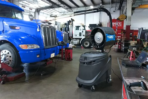 power breezer at truck auto shop