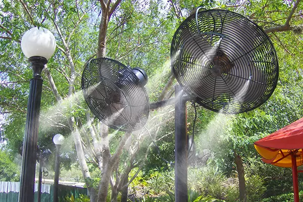 a standard misting fan