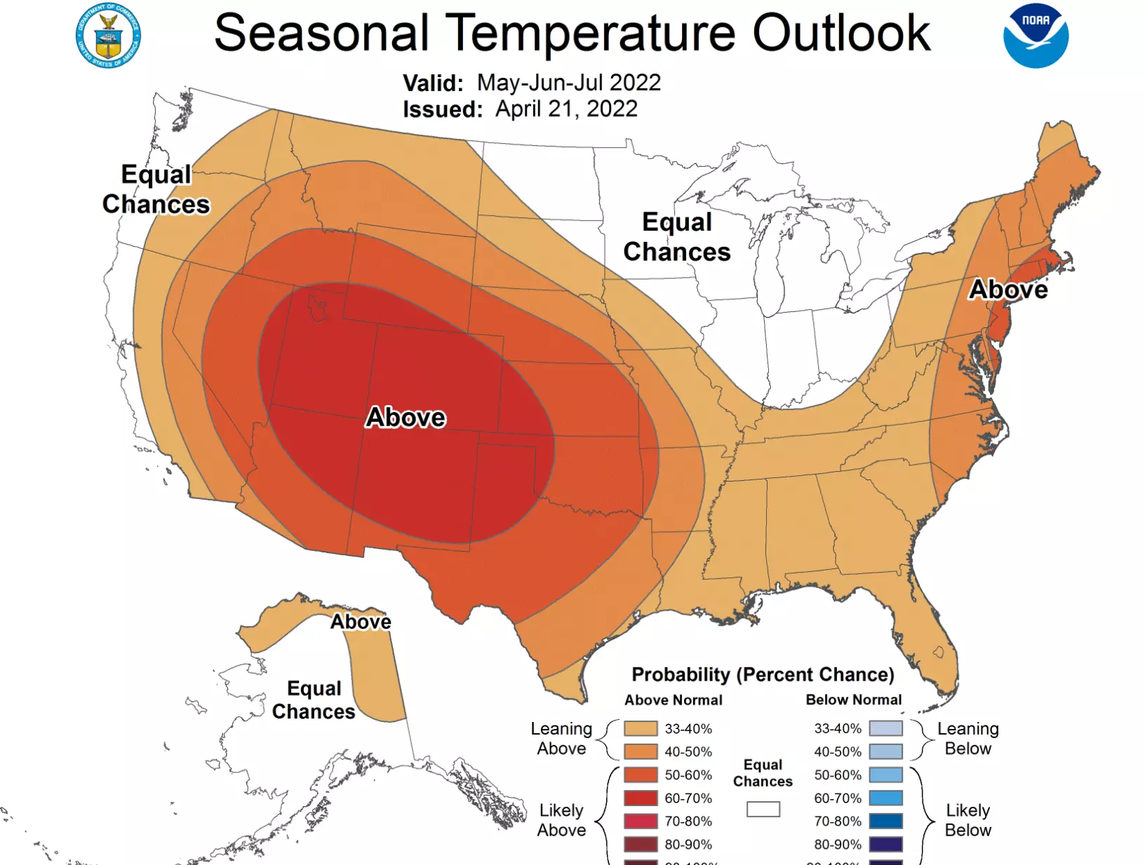 seasonal temperatures