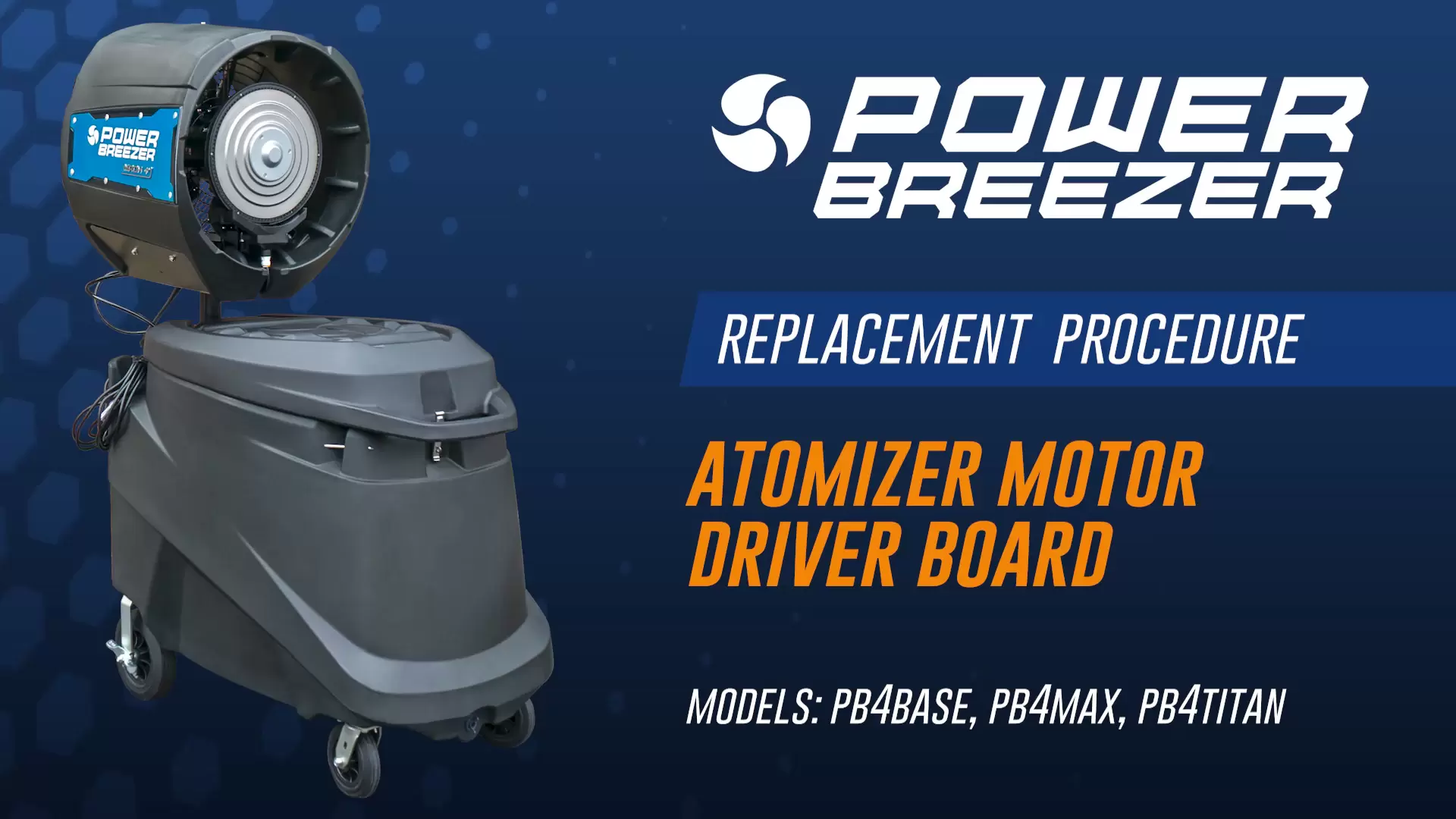 Power Breezer Mach 4+ Atomizer Motor Driver Board Replacement Procedure