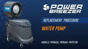 Power Breezer Mach 4+ Water Pump Replacement Procedure